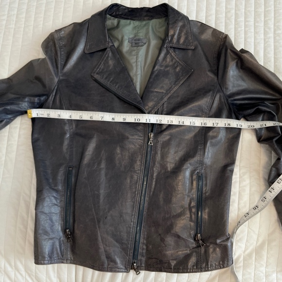 m0851 leather jacket, ink, size 8 - Picture 13 of 15